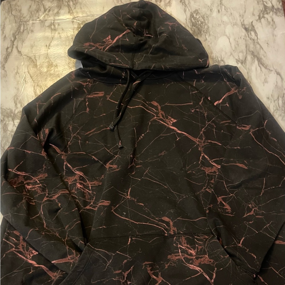 Torrid Black and Pink Marble Hoodie